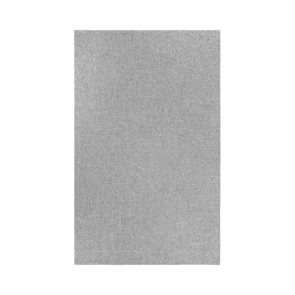 Tesso Living Vloerkleed Voor Binnen En Buiten, Antislip - Uni Zilver Grijs - 120cm X 160cm - Balkon Terras Keuken, Uv- En Weersbestendig, Modern Tuintapijt thumbnail