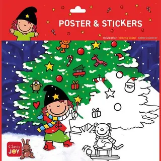 Clavis Joy Kleurposter Heksje Mimi Viert Kerstmis
