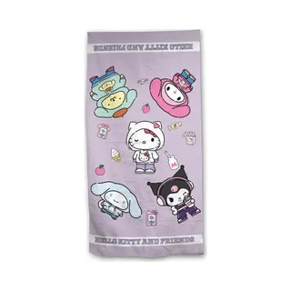 Aymax Strandtuch Hello Kitty And Friends, 90 X 170 Cm, 100 % Baumwolle