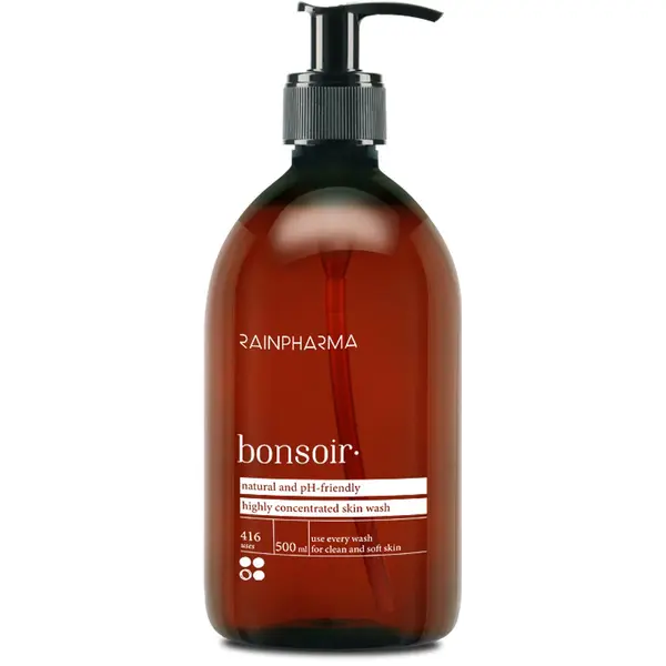 RainPharma Skin Wash Bonsoir - 1000 Ml - Huidverzorging - Douchegel - 1 Pomp Per Wasbeurt - Goed Voor 1 Jaar thumbnail