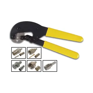 Velleman Vtfbnc kabel krimper Krimptang Zwart, Geel