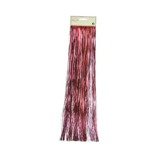 Cosy&Trendy Cosy & Trendy Zakjes Lametta Golvend Engelenhaar Rood 50 X 500 Cm - Tinsel/folie Slierten - Kerstversiering/kerstboomversiering