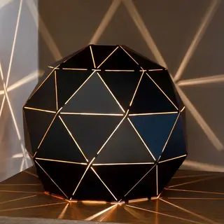 Lucide Otona - Lampe De Table - Ø 25 cm - Noir