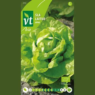 Vt Sla 'Appia Bio' Zaden - Grote, Vaste Kropsla Voor Elk Seizoen