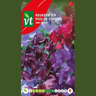 Vt Reukerwten 'Dark Colours' Zaden - Diep Donker En Geurig Bloemenmengsel
