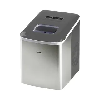 Domo DO9253IB Eiswürfelmaschine Tragbarer Eiswürfelbereiter 12 kg/24h Edelstahl