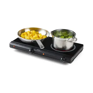 Domo DO339KP Schwarz Arbeitsplatte Keramik 2 Zone(n)
