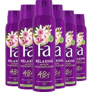 Fa Mystic Passionflower Deodorant Spray 6x150ml - Voordeelverpakking