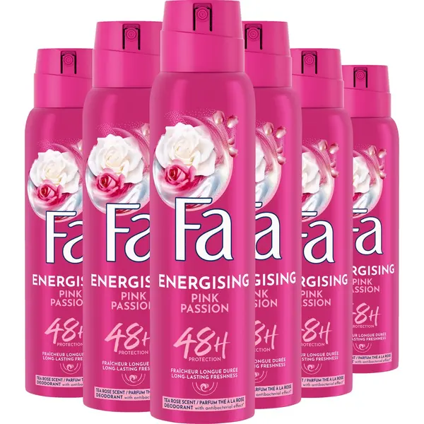 Fa Pink Passion Deodorant Spray 6x150ml - Voordeelverpakking thumbnail