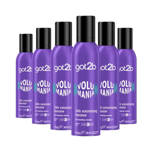 6x Got2b Volumania 24H Volumizing Mousse 250 Ml thumbnail