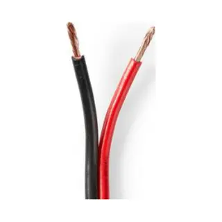 Nedis CAGW2500BK250 audio kabel 25 m Zwart, Rood