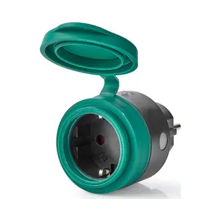 Nedis RFPO110FBK Smart Plug 2300 W Schwarz, Grün