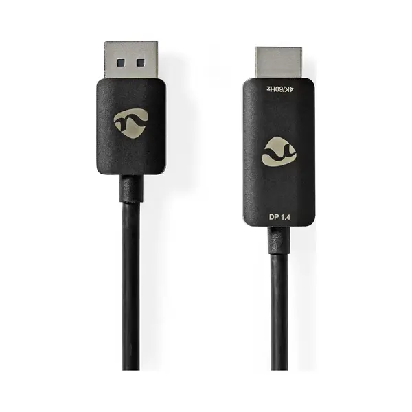 Nedis CCGP37108BK18 Videokabel-Adapter 1,8 m Hdmi Typ A (Standard) DisplayPort Schwarz thumbnail
