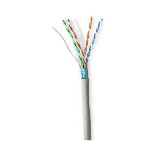 Nedis CCBG8522GY100S netwerkkabel Grijs 100 m Cat6 F/Utp (Ftp)