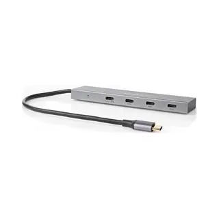 Nedis UHUBU3470AT Schnittstellen-Hub Usb 3.2 Gen 2 (3.1 Gen 2) Type-C 10000 Mbit/s Anthrazit