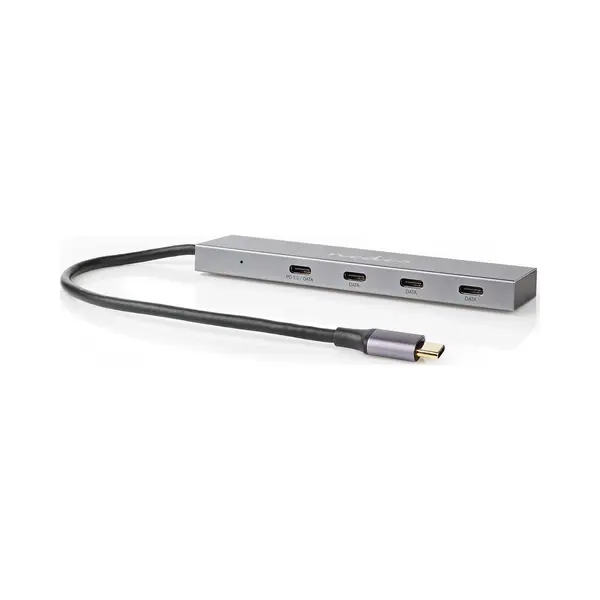 Nedis UHUBU3470AT Schnittstellen-Hub Usb 3.2 Gen 2 (3.1 Gen 2) Type-C 10000 Mbit/s Anthrazit thumbnail