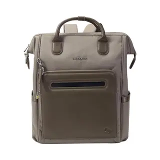 Hedgren Moka L Rugzak 15, 4 Inch Met Rfid-bescherming – Waterafstotend – Gerecycled Materiaal – Vintage Taupe