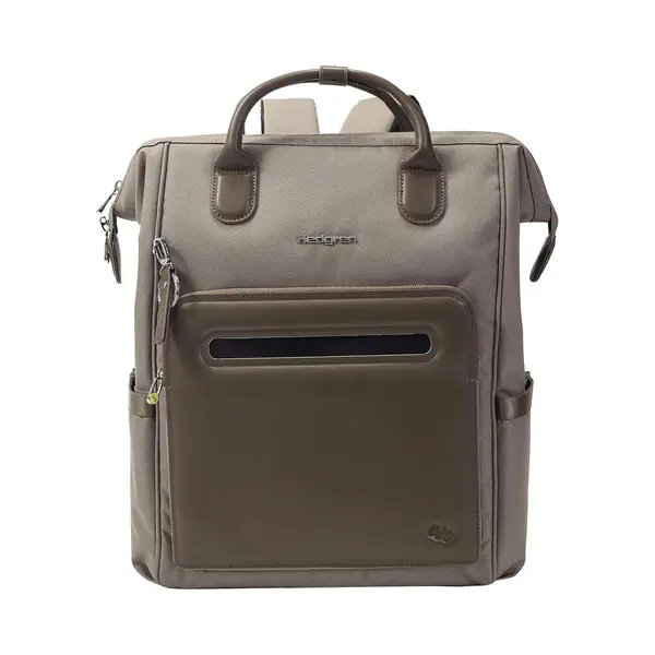 Hedgren Moka L Rugzak 15, 4 Inch Met Rfid-bescherming – Waterafstotend – Gerecycled Materiaal – Vintage Taupe thumbnail