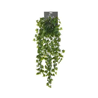 Louis Maes Kunstplant Met Blaadjes Hangplant Klimop/hedera - Groen/wit - 80 Cm - Klimplanten