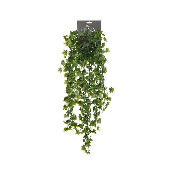 Louis Maes Kunstplant Met Blaadjes Hangplant Klimop/hedera - Groen/wit - 80 Cm - Klimplanten thumbnail