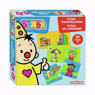 Bumba Puzzel 10 In 1 - Tegenstellingen - 10 Puzzels Van 2 Stuks