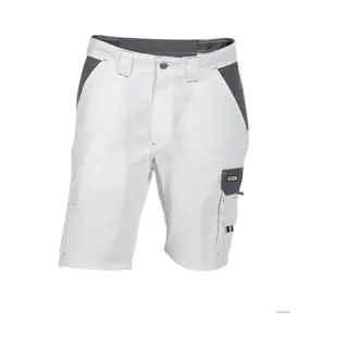 Dassy® Roma Zweifarbige Arbeitsshorts - Größe 50 - Weiß/Zementgrau