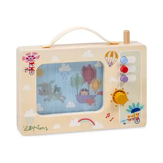 Lilliputiens - Joe Le Dragon - Geanimeerde Muziekdoos - Hout - Melodie, Fly Me To The Moon - Animation Joe Vliegt Weg - 24cm - Vanaf 10 Maanden -