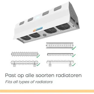 Ltc - Hot-Booster - Batteriebetriebener Wärmediffusor Für Heizkörper - Effizient Und Sparsam - Die Lösung, Die Warme Luft Von Heizkörpern