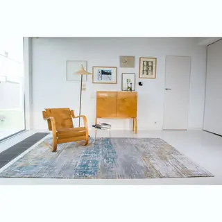 Louis De Poortere Streaks Vloerkleed 140 X 200 Cm - Long Island Blue