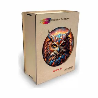 Eureka Rainbow Wooden Puzzel Uil (Mdf-box)