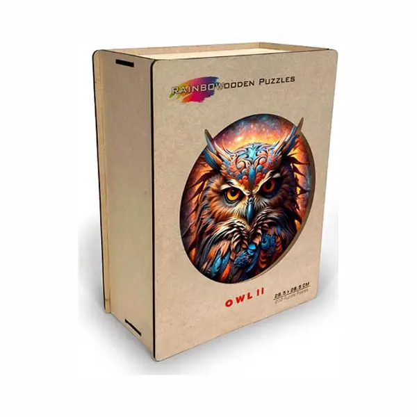 Eureka Rainbow Wooden Puzzel Uil (Mdf-box) thumbnail