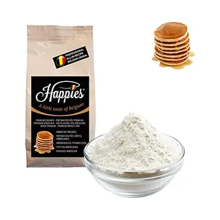 Happies A Little Taste of Belgium Happies Backmischung Fertigbackmischung Teig-Mischung Für Köstlich Dicke Und Luftige Amerikanische Pfannkuchen | (1)