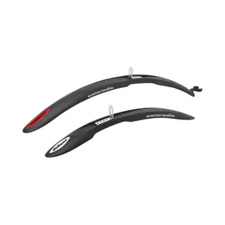 Polisport Colorado Spatbordenset - 24/26 Inch Fietsen - Pvc - Zwart