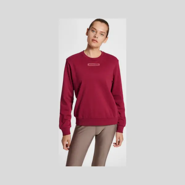 Hummel Damen Sweatshirt Hmlte Element Sweatshirt Cabernet-M thumbnail