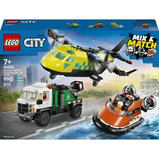 Lego 60505 City Kombinationsset mit Flugzeug, Wartungsfahrzeug und Luftkissenboot