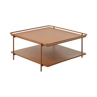 Giga Living Salontafel Yuba - Terra Metaal - 75x75x34, 3cm