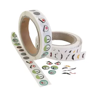 Creativ Company Stickers Op Rol Ogen En Snorren 2000 Stuks