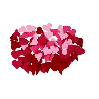 Creativ company Creative Decoratieset Harten 40 Mm Vilt Rood/roze 160 Stuks