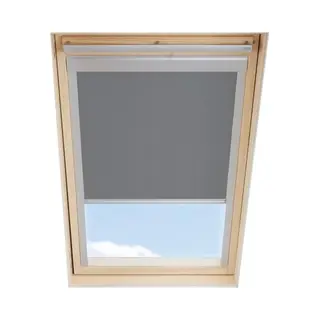 Itzala Blackout Budget Roller Blind Compatible With Velux Roof Windows With Size Codes M04 / 304/1 / MK34, ‎Grey