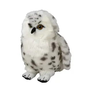 Nature Planet Pluche Knuffel - Sneeuwuil - 18 Cm - Dieren Knuffels - Vogels - Uilen