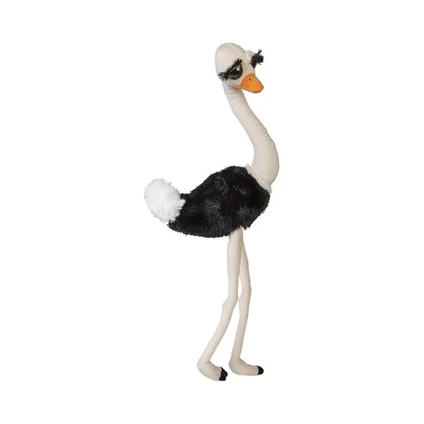 Nature Planet Grote Pluche Struisvogel Knuffel Dier - 65 Cm - Knuffeldieren thumbnail