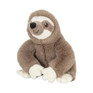 Nature Planet Pluche Luiaard Knuffeldier - 16 Cm - Bruin - Luiaard Knuffels - Kleine Cadeautjes