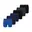 blauw / grijs / zwart