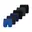 blauw / grijs / zwart