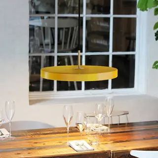 Umage Asteria Mini Pendelleuchte Led, Gelb/Cover Messing - Ra 83