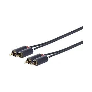 Vivolink PRORCARCA10 audio kabel 10 m 2 x Rca Zwart