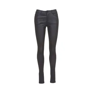 Vero Moda 10138972 - Broek - Slim - Dames, Zwart (Black Detail, Coated), Xl/32L