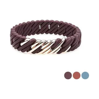 The Rubz Armband Dames TheRubz Siliconen Roestvrij Staal Staal/Siliconen
