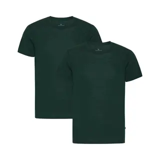 Danish Endurance Baselayer T-shirt Van 100% Merinowol, 1 Stuk, Donkergroen - 2 Stuks, L