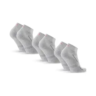 Danish Endurance Kurze Sportsocken Aus Bio-Baumwolle, Alltag Und Fitnessstudio, Unisex, Herren & Damen, (3│6 Pack) Grau 39-42